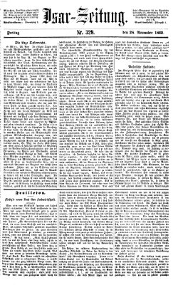Isar-Zeitung (Bayerische Landbötin) Freitag 28. November 1862