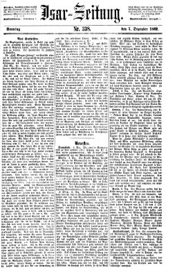 Isar-Zeitung (Bayerische Landbötin) Sonntag 7. Dezember 1862