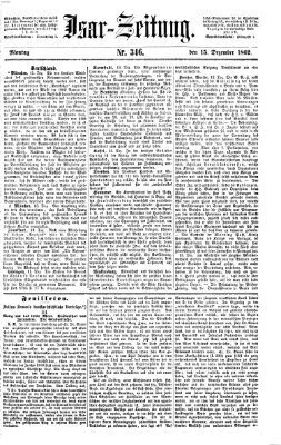 Isar-Zeitung (Bayerische Landbötin) Montag 15. Dezember 1862