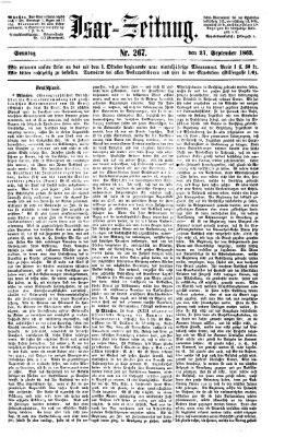 Isar-Zeitung (Bayerische Landbötin) Sonntag 27. September 1863