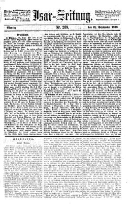 Isar-Zeitung (Bayerische Landbötin) Montag 28. September 1863