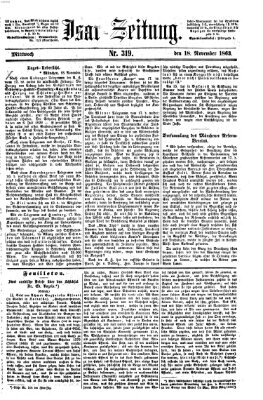 Isar-Zeitung (Bayerische Landbötin) Mittwoch 18. November 1863