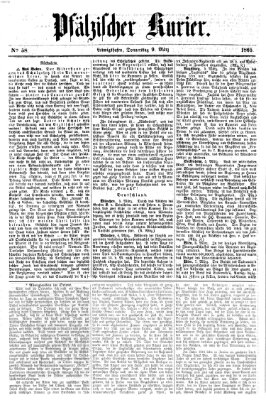 Pfälzischer Kurier Donnerstag 9. März 1865