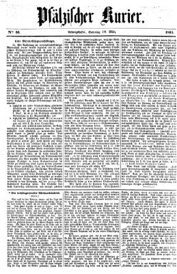Pfälzischer Kurier Samstag 18. März 1865