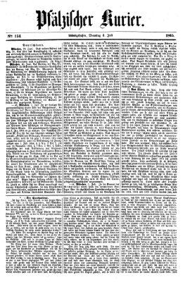 Pfälzischer Kurier Dienstag 4. Juli 1865