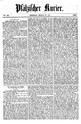 Pfälzischer Kurier Mittwoch 12. Juli 1865