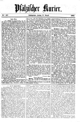 Pfälzischer Kurier Freitag 11. August 1865