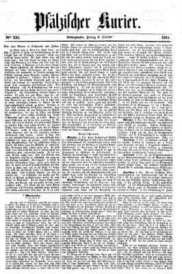 Pfälzischer Kurier Freitag 6. Oktober 1865