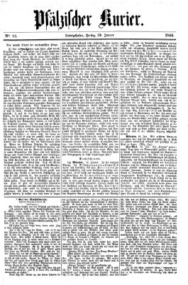 Pfälzischer Kurier Freitag 19. Januar 1866