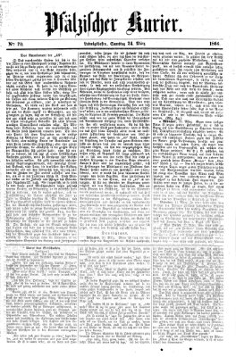 Pfälzischer Kurier Samstag 24. März 1866
