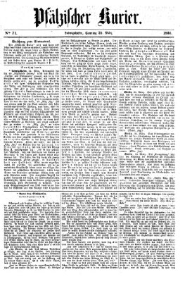 Pfälzischer Kurier Sonntag 25. März 1866
