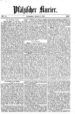 Pfälzischer Kurier Mittwoch 4. April 1866