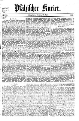 Pfälzischer Kurier Dienstag 10. April 1866