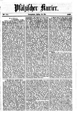 Pfälzischer Kurier Freitag 18. Mai 1866