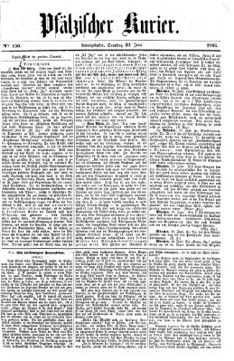 Pfälzischer Kurier Samstag 30. Juni 1866