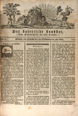 Der baierische Landbot Samstag 24. April 1790