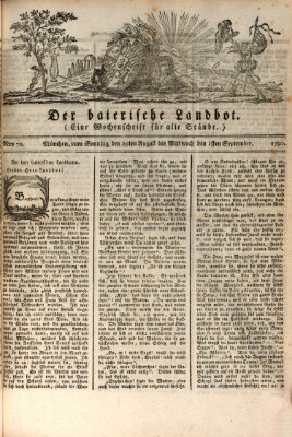 Der baierische Landbot Mittwoch 1. September 1790