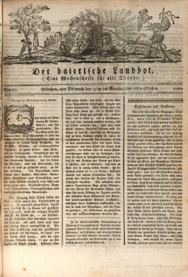 Der baierische Landbot Freitag 15. Oktober 1790