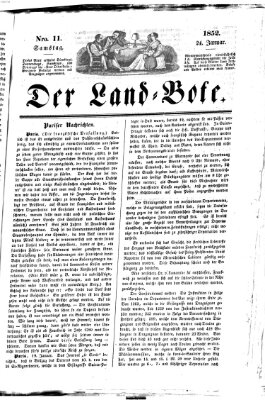 Westricher Zeitung Samstag 24. Januar 1852