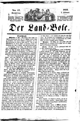 Westricher Zeitung Samstag 7. Februar 1852