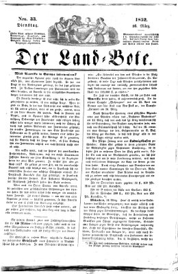 Westricher Zeitung Dienstag 16. März 1852