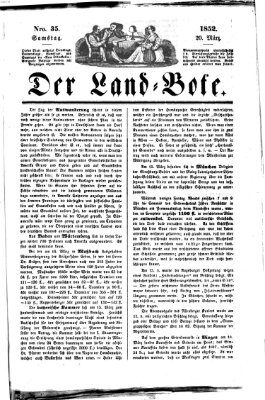 Westricher Zeitung Samstag 20. März 1852