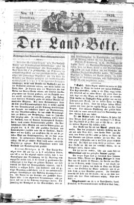 Westricher Zeitung Dienstag 27. April 1852