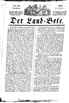 Westricher Zeitung Dienstag 8. Juni 1852