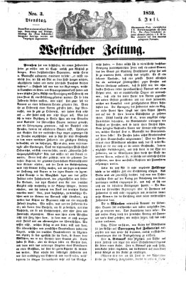 Westricher Zeitung Montag 5. Juli 1852