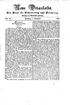 Westricher Zeitung Sonntag 7. November 1852
