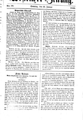 Westricher Zeitung Sonntag 23. Januar 1853