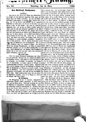 Westricher Zeitung Samstag 19. März 1853