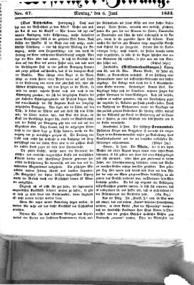 Westricher Zeitung Montag 6. Juni 1853