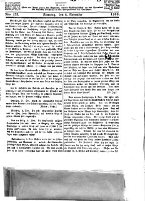 Westricher Zeitung Sonntag 6. November 1853