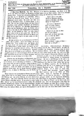 Westricher Zeitung Donnerstag 1. Dezember 1853