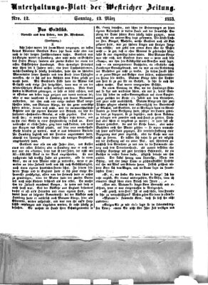 Westricher Zeitung Sonntag 13. März 1853