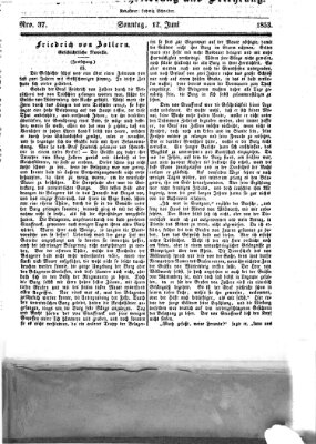 Westricher Zeitung Sonntag 12. Juni 1853