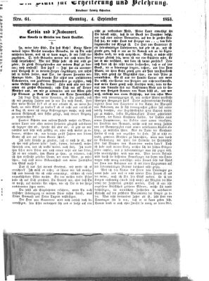 Westricher Zeitung Sonntag 4. September 1853
