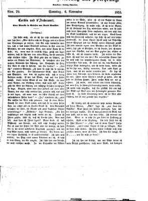 Westricher Zeitung Sonntag 6. November 1853