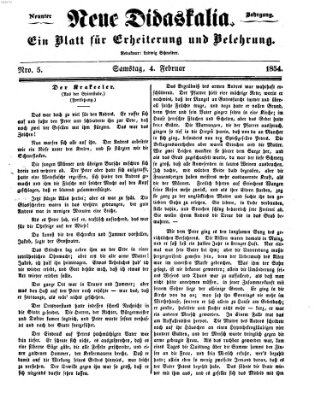 Westricher Zeitung Samstag 4. Februar 1854