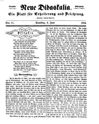 Westricher Zeitung Samstag 3. Juni 1854