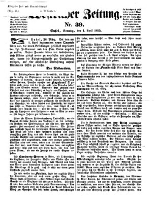 Westricher Zeitung Sonntag 1. April 1855