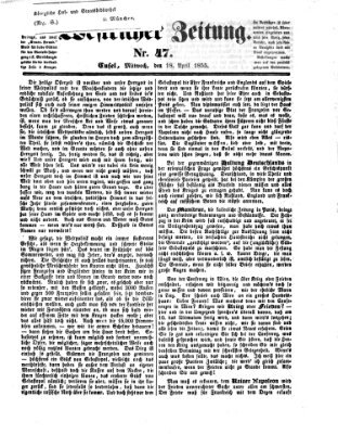 Westricher Zeitung Mittwoch 18. April 1855