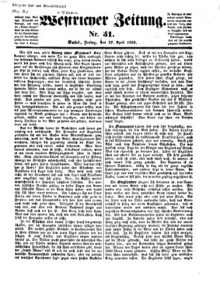 Westricher Zeitung Freitag 27. April 1855