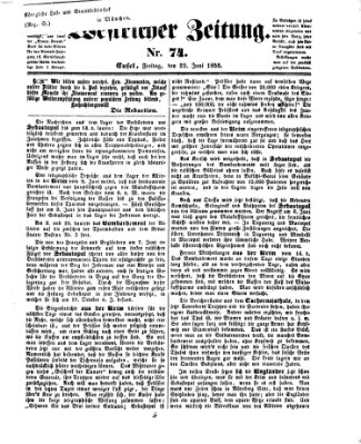 Westricher Zeitung Freitag 22. Juni 1855