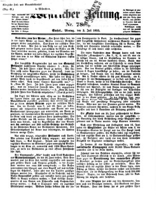 Westricher Zeitung Montag 2. Juli 1855