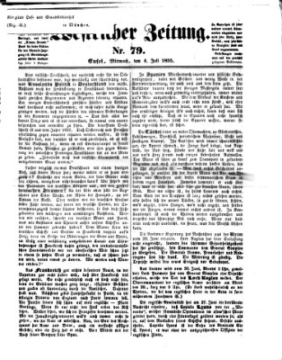 Westricher Zeitung Mittwoch 4. Juli 1855