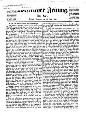 Westricher Zeitung Montag 23. Juli 1855