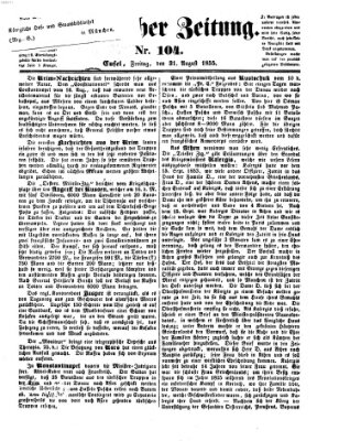 Westricher Zeitung Freitag 31. August 1855