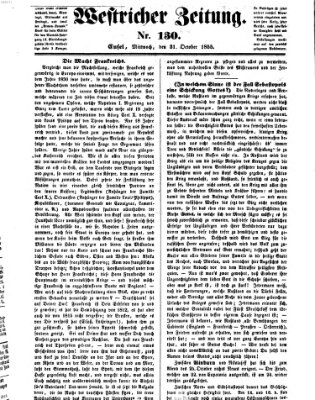 Westricher Zeitung Mittwoch 31. Oktober 1855